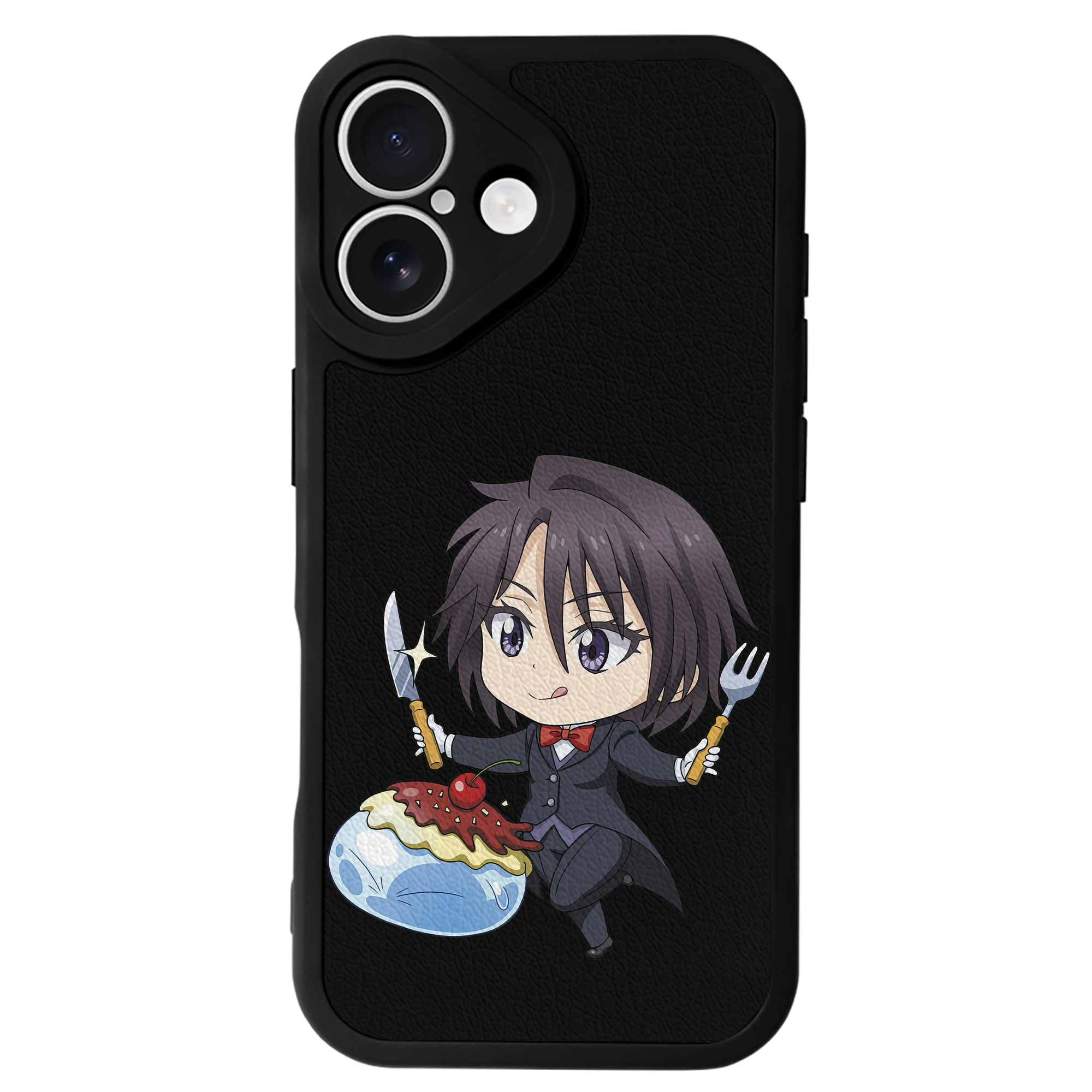 （画像用） 転スラ Regarding Reincarnated to Slime 【iPhone 16シリーズ対応】シリコンスマホケース（レザー調） 材質：シリコン